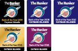 Bank of the Year Cayman Islands 2005, 2008, 2012, 2016